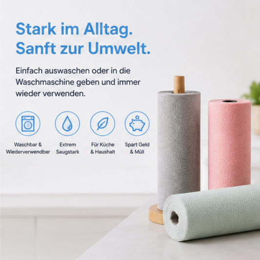 EcoClean Roll™ – die waschbare Küchenrolle